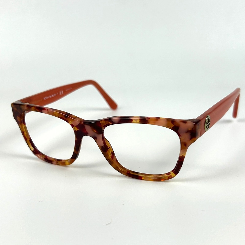 Tory Burch TY2098 1758 Women Eyeglasses Frame Orange Tortoise Shell 48-18-140 mm